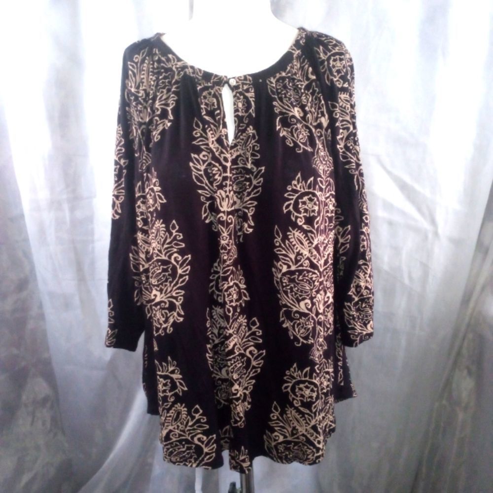 Lucky brand blouse 1xl ( blue box #1 )
